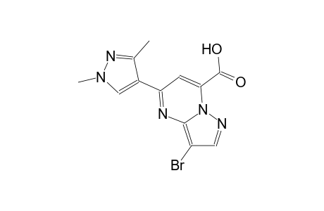pyrazolo[1,5-a]pyrimidine-7-carboxylic acid, 3-bromo-5-(1,3-dimethyl-1H-pyrazol-4-yl)-