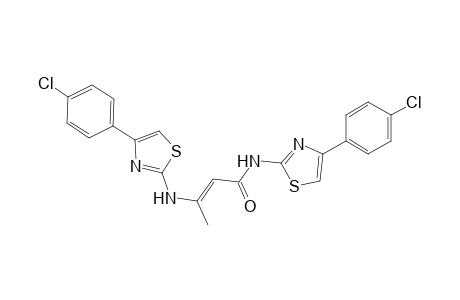 2-Butenamide, N-[4-(4-chlorophenyl)-2-thiazolyl]-3-[[4-(4-chlorophenyl)-2-thiazolyl]amino]-