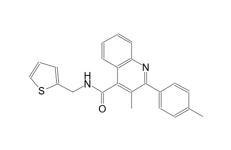 3-methyl-2-(4-methylphenyl)-N-(2-thienylmethyl)-4-quinolinecarboxamide