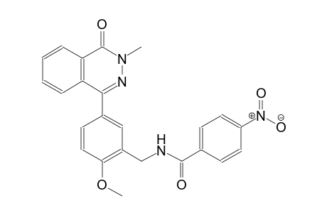 N-[2-methoxy-5-(3-methyl-4-oxo-3,4-dihydro-1-phthalazinyl)benzyl]-4-nitrobenzamide