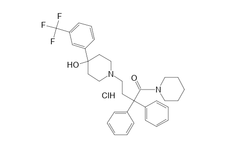 1-(3,3-DIPHENYL-4-OXO-4-PIPERIDINOBUTYL)-4-(alpha,alpha,alpha-TRI-FLUORO-m-TOLYL)-4-PIPERIDINOL, MONOHYDROCHLORIDE