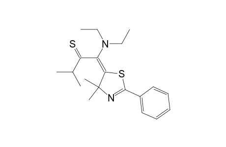 2-Butanethione, 1-(diethylamino)-1-(4,4-dimethyl-2-phenyl-5(4H)-thiazolylidene)-3-methyl-