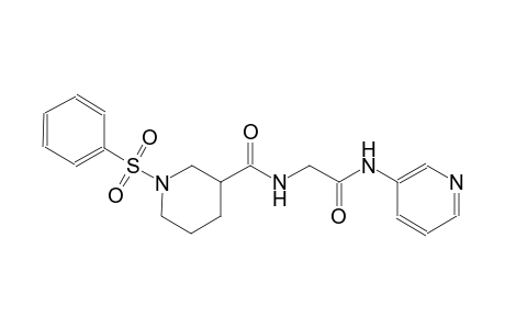 3-piperidinecarboxamide, N-[2-oxo-2-(3-pyridinylamino)ethyl]-1-(phenylsulfonyl)-