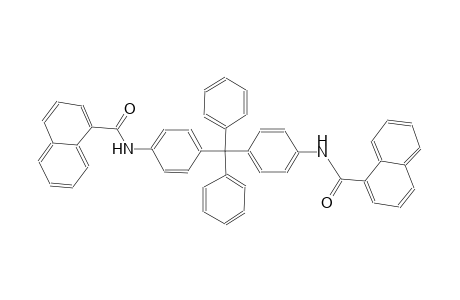 1-naphthalenecarboxamide, N-[4-[[4-[(1-naphthalenylcarbonyl)amino]phenyl]diphenylmethyl]phenyl]-