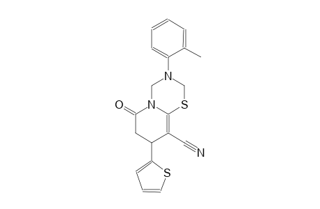 2H,6H-pyrido[2,1-b][1,3,5]thiadiazine-9-carbonitrile, 3,4,7,8-tetrahydro-3-(2-methylphenyl)-6-oxo-8-(2-thienyl)-