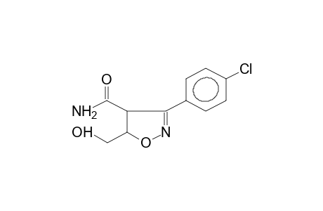 3-(4-CHLOROPHENYL)-4-CARBAMOYL-5-HYDROXYMETHYLISOXAZOLINE