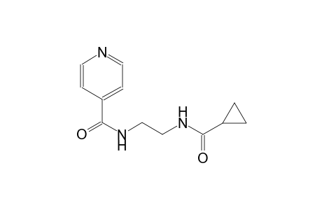 N-{2-[(cyclopropylcarbonyl)amino]ethyl}isonicotinamide
