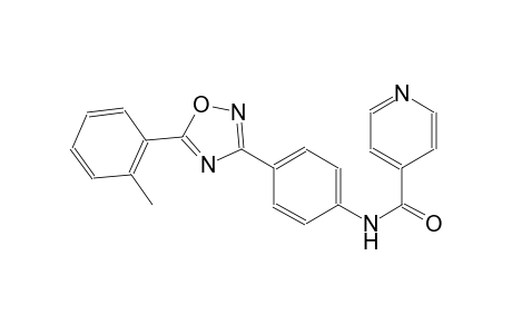 4-pyridinecarboxamide, N-[4-[5-(2-methylphenyl)-1,2,4-oxadiazol-3-yl]phenyl]-