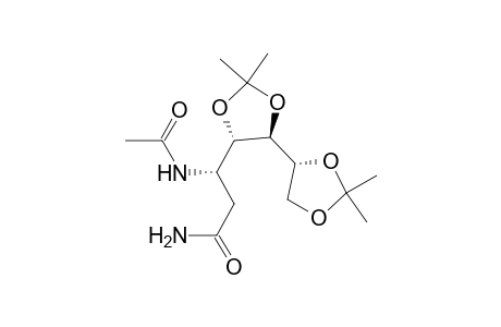 D-gluco-Heptonamide, 3-(acetylamino)-2,3-dideoxy-4,5:6,7-bis-O-(1-methylethylidene)-