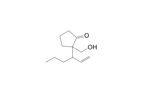 2-(Hydroxymethyl)-2-(1'-propyl-2'-propenyl)cyclopentanone