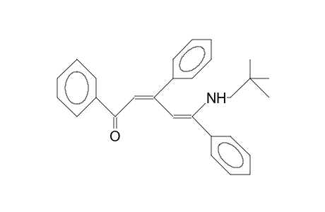 cis-5-Neopentylamino-1,3,5-triphenyl-cis-2,4-pentadien-1-one