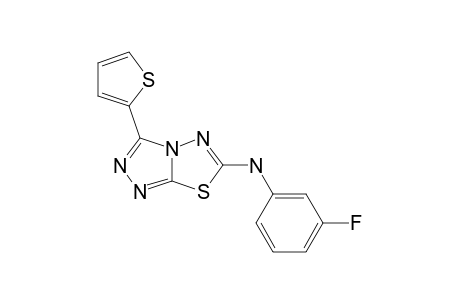 2-(3-FLUOROPHENYL)-AMINO-5-(2-THIENYL)-1,2,4-TRIAZOLO-[3,4-B]-[1,3,4]-THIADIZOLE