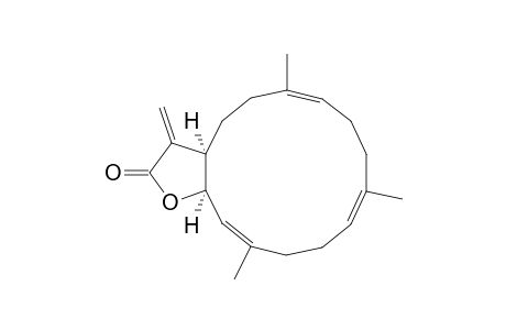 Cyclotetradeca[b]furan-2(3H)-one, 3a,4,5,8,9,12,13,15a-octahydro-6,10,14-trimethyl-3-methylene-, (3aR*,6E,10E,14E,15aR*)-