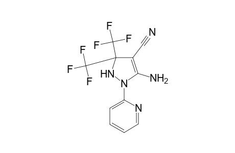 1H-Pyrazole-4-carbonitrile, 5-amino-1-pyridin-2-yl-3,3-bistrifluoromethyl-2,3-dihydro-
