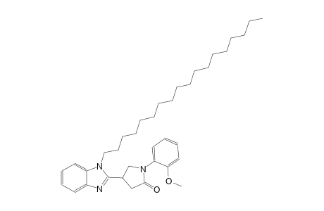 1-(2-methoxyphenyl)-4-(1-octadecyl-1H-benzimidazol-2-yl)-2-pyrrolidinone