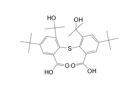 5-tert-Butyl-2-[4-tert-butyl-2-carboxy-6-(2-hydroxypropan-2-yl)phenyl]sulfanyl-3-(2-hydroxypropan-2-yl)benzoic acid