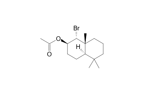 5,5,9beta-Trimethyl-1alpha-bromo-trans-2beta-decalyl acetate