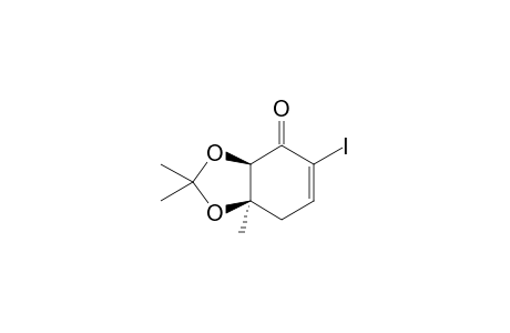 (3aR*,7aR*)-5-Iodo-2,2,7a-trimethyl-3a,4,7,7a-tetrahydro-1,3-benzodioxol-4-one