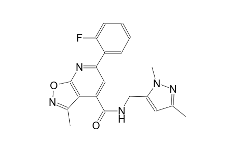 isoxazolo[5,4-b]pyridine-4-carboxamide, N-[(1,3-dimethyl-1H-pyrazol-5-yl)methyl]-6-(2-fluorophenyl)-3-methyl-