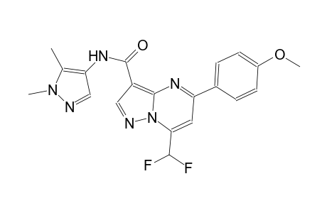 7-(difluoromethyl)-N-(1,5-dimethyl-1H-pyrazol-4-yl)-5-(4-methoxyphenyl)pyrazolo[1,5-a]pyrimidine-3-carboxamide