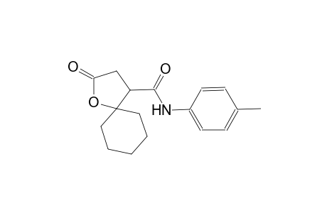 N-(4-methylphenyl)-2-oxo-1-oxaspiro[4.5]decane-4-carboxamide