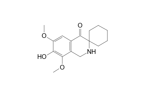 Spiro[cyclohexane-1,3'(4'H)-isoquinolin]-4'-one, 1,2-dihydro-7-hydroxy-6,8-dimethoxy-