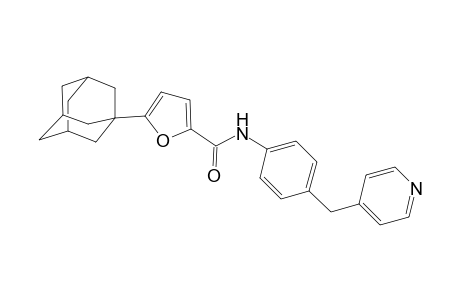 2-Furancarboxamide, N-[4-(4-pyridinylmethyl)phenyl]-5-tricyclo[3.3.1.1(3,7)]dec-1-yl-