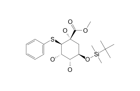 Methyl (1S,2R,3S,4R,5R)-5-[(tert-Butyl)dimethylsilyloxy]-3,4-dihydroxy-2-(phenylthio)cyclohexane-1-carboxylate