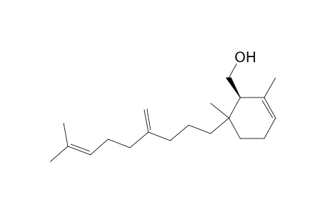2,6-Dimethyl-6-(8-methyl-4-methylene-7-nonenyl)-2-cyclohexene-1.beta.-methanol