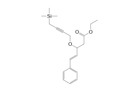 (E)-ETHYL-5-PHENYL-3-(4'-TRIMETHYLSILANYL-BUT-2'-YNYLOXY)-PENT-4-ENOATE