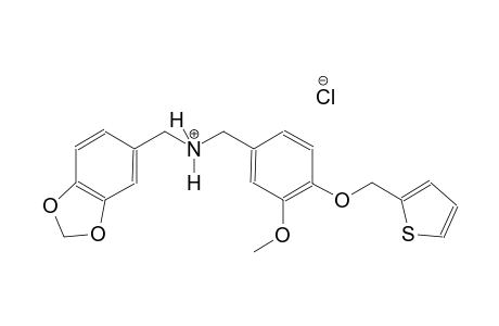 1,3-benzodioxole-5-methanaminium, N-[[3-methoxy-4-(2-thienylmethoxy)phenyl]methyl]-, chloride