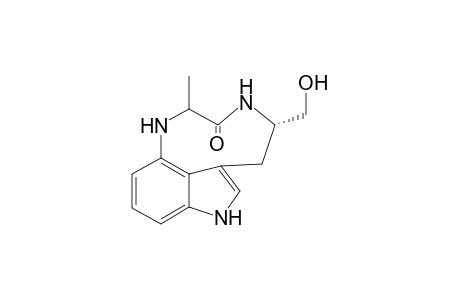 (-)-N(13)-Desmethyl-C12-desisopropyl-C12-methylindolactam V