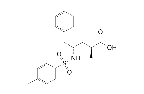 (2S,4S)-2-methyl-5-phenyl-4-(p-tolylsulfonylamino)pentanoic acid