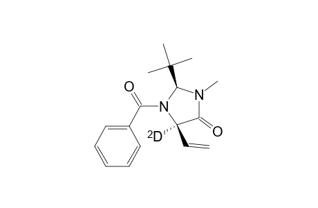 (2S,5R)-1-benzoyl-2-(t-butyl)-3-methyl-5-vinyl(5-deuterio)imidazolidin-4-one