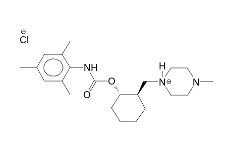 TRANS-N-2,4,6-TRIMETHYLPHENYL-O-[2-(4-METHYLPIPERAZINO)]CYCLOHEXYL)CARBAMATE HYDROCHLORIDE