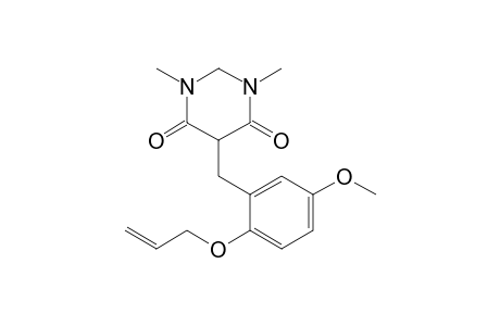 5-(2-allyloxy-5-methoxy-benzyl)-1,3-dimethyl-hexahydropyrimidine-4,6-quinone