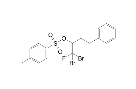 1-(Dibromofluoromethyl)-3-phenylpropyl p-toluenesulfonate