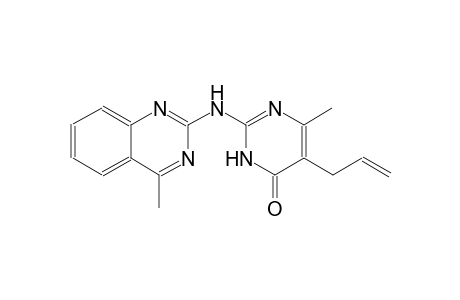 4(3H)-pyrimidinone, 6-methyl-2-[(4-methyl-2-quinazolinyl)amino]-5-(2-propenyl)-