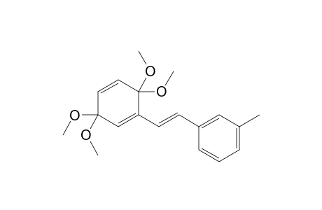 3,3,6,6-tetramethoxy-1-[(E)-2-(3-methylphenyl)ethenyl]cyclohexa-1,4-diene