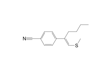 2-(4-Cyanophenyl)-1-(methylthio)hex-1-ene