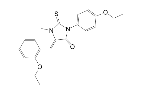 (5Z)-5-(2-ethoxybenzylidene)-3-(4-ethoxyphenyl)-1-methyl-2-thioxo-4-imidazolidinone