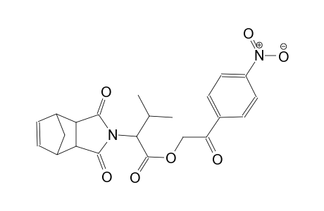 2-(4-nitrophenyl)-2-oxoethyl 2-(1,3-dioxo-3a,4,7,7a-tetrahydro-1H-4,7-methanoisoindol-2(3H)-yl)-3-methylbutanoate