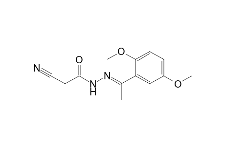 2-Cyano-N'-[1-(2,5-dimethoxyphenyl)ethylidene]acetohydrazide,