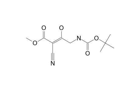 METHYL-4-TERT.-BUTOXYCARBONYLAMINO-2-CYANO-3-HYDROXYBUT-2-ENOATE