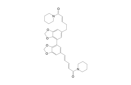(E,E)-1-[(E)-5-(7-{6-[5-(Piperidin-1-yl)-5-oxopent-3-enyl]-1,3-benzodioxol-4-yl}-1,3-benzodioxol-5-yl)-1-oxopenta-2,4-dienyl]piperidine