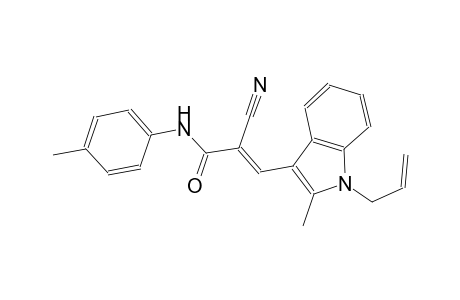 (2E)-3-(1-allyl-2-methyl-1H-indol-3-yl)-2-cyano-N-(4-methylphenyl)-2-propenamide