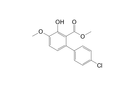 3-Hydroxy-4'-chloro-4-methoxybiphenyl-2-carboxylic Acid Methyl ester