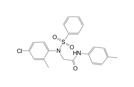 2-[4-chloro-2-methyl(phenylsulfonyl)anilino]-N-(4-methylphenyl)acetamide