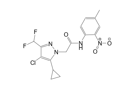 2-[4-chloro-5-cyclopropyl-3-(difluoromethyl)-1H-pyrazol-1-yl]-N-(4-methyl-2-nitrophenyl)acetamide