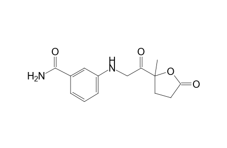 3-[2-(2-methyl-5-oxo-tetrahydro-furan-2-yl)-2-oxo-ethylamino]-benzamide